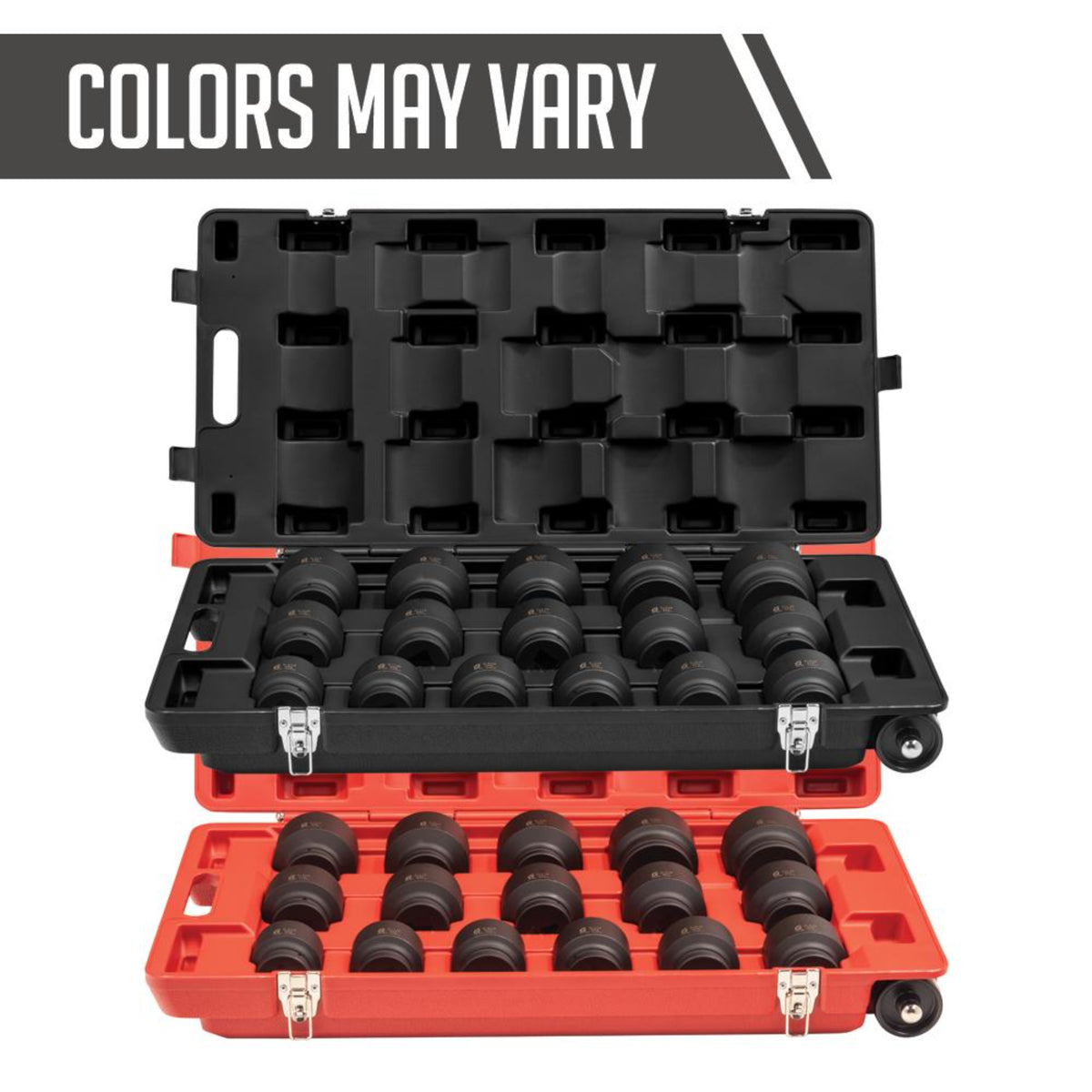 SUNEX 1" Drive SAE 6-Point Standard Impact Socket Set, 16-Piece
