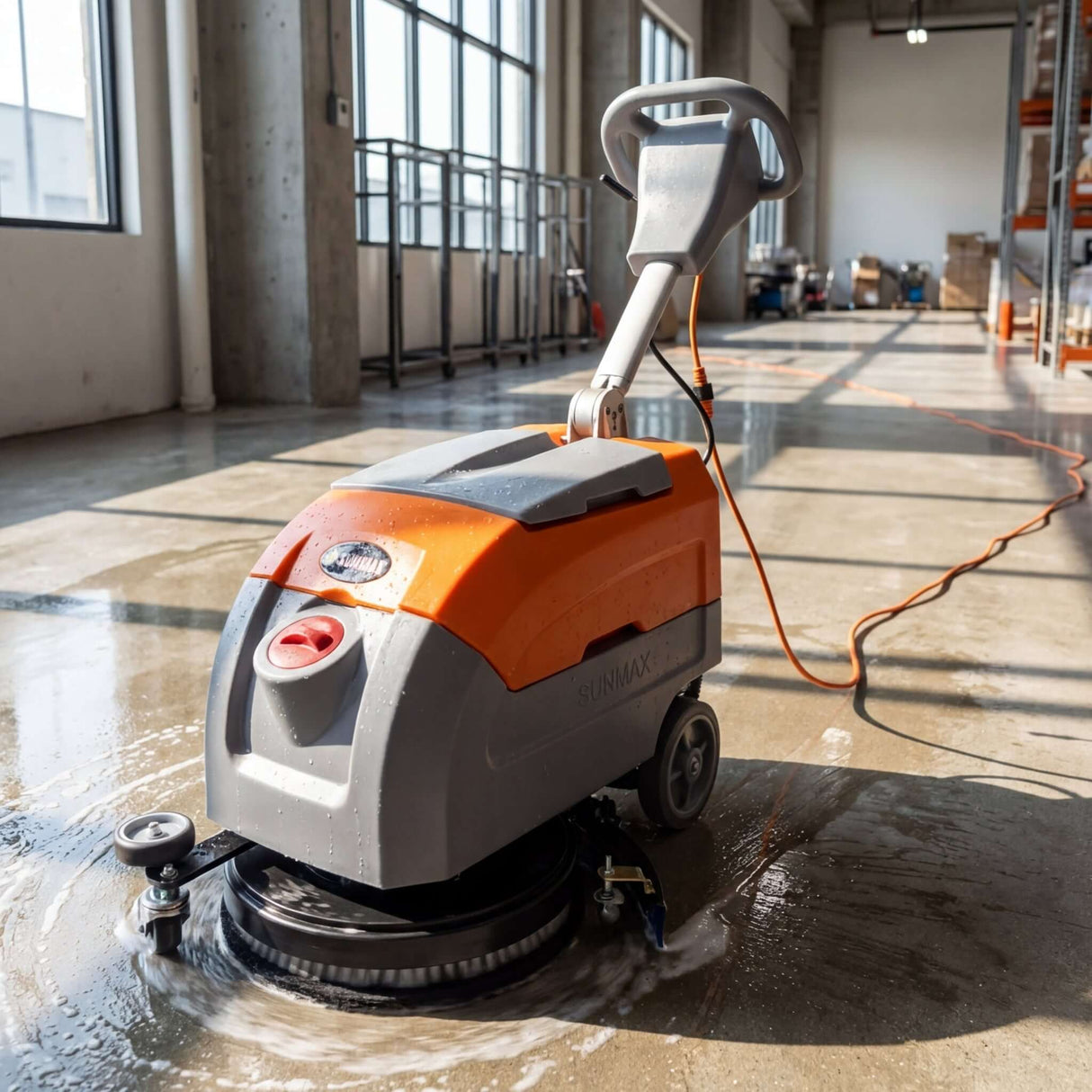 Sunmax RT35AC Compact Corded Electric Floor Scrubber