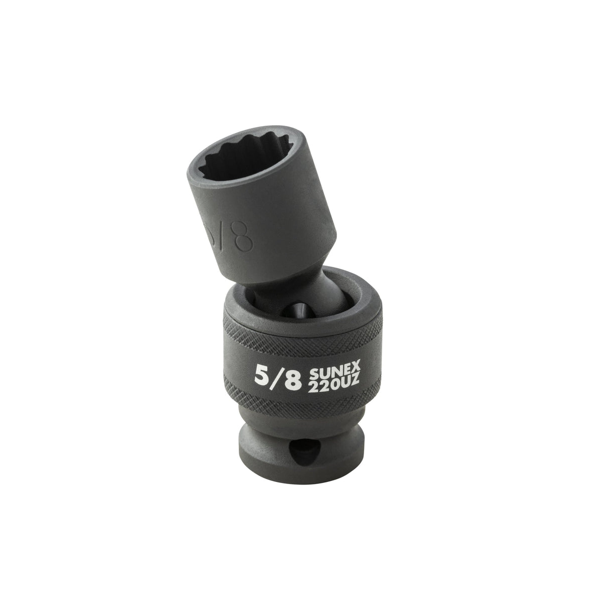 SUNEX 1/2" Drive SAE 12-Point Standard Universal Impact Socket Set, 15-Piece