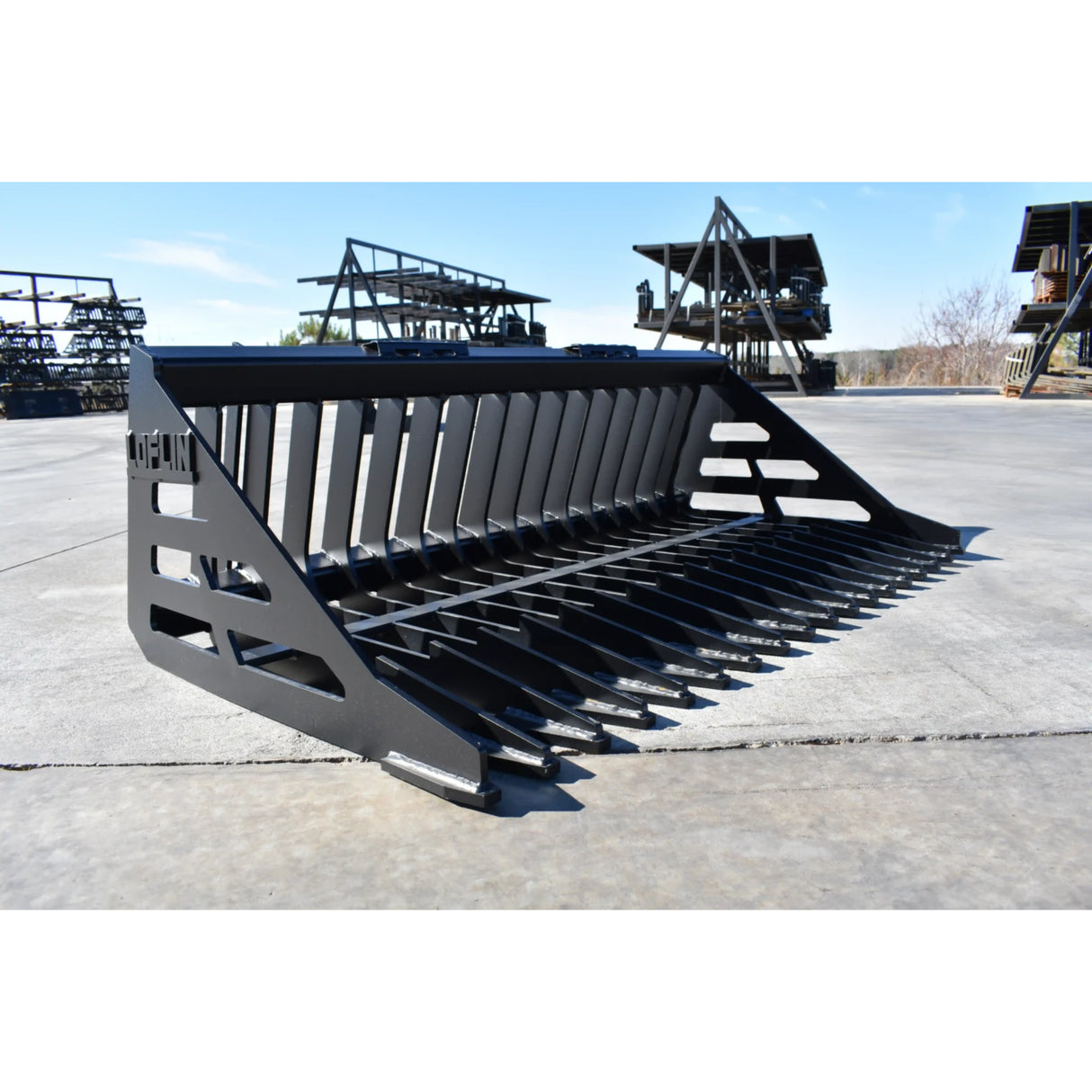 Loflin Fabrication Skid Steer Rock Bucket