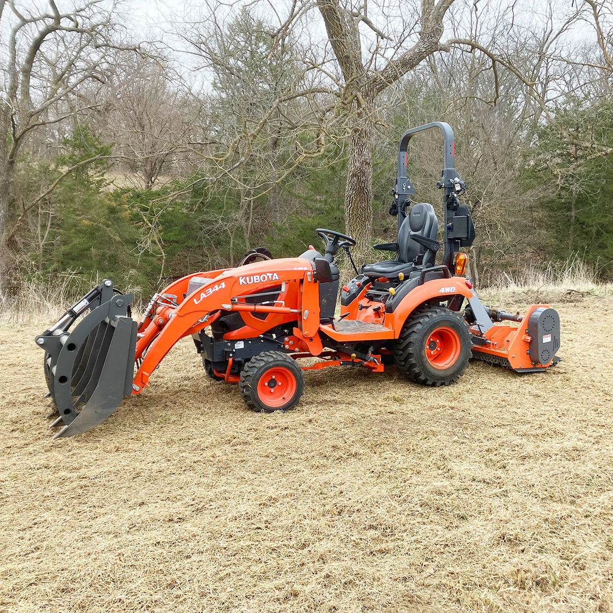MechMaxx 60" Light-Duty PTO Flail Mower, 3-Point, 15-35HP, EFS60