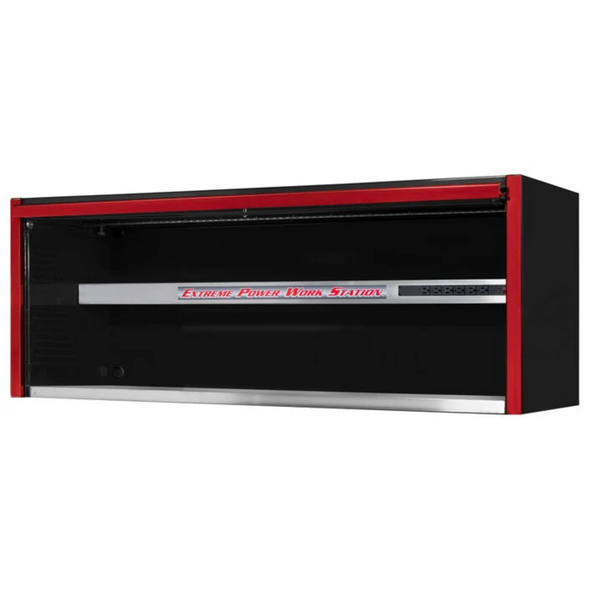 Extreme Tools EX Series 72in Extreme Power Workstation Hutch, Black/Red