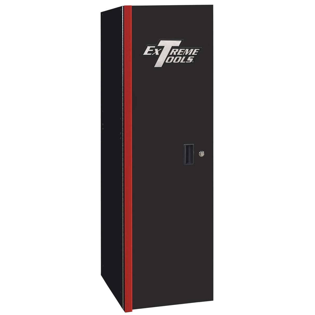 Extreme Tools RX Series 19in W x 25in D 3-Drawer/3-Shelf Side Locker, Black/Red