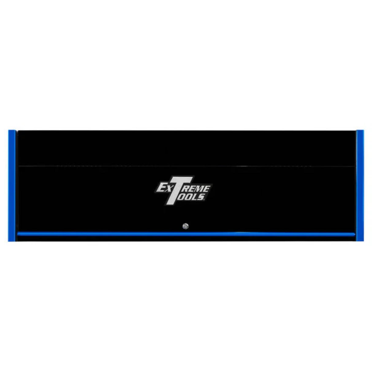 Extreme Tools RX Series 72in W x 25in D Extreme Power Workstation Hutch, Black/Blue