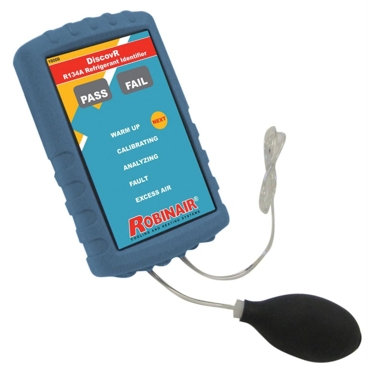 Robinair 16009 DiscovR R-134a Refrigerant Identifier with Pass/Fail Indication