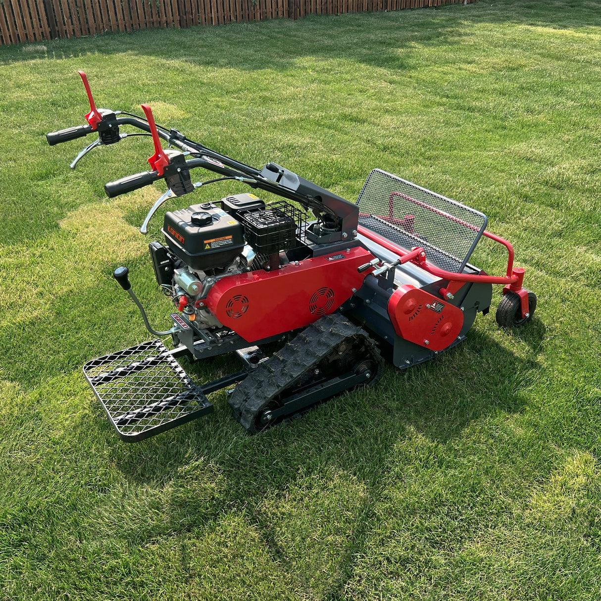 MechMaxx 27" Walk-Behind Flail Mower, 10HP 302cc, Tracked, SFM27T