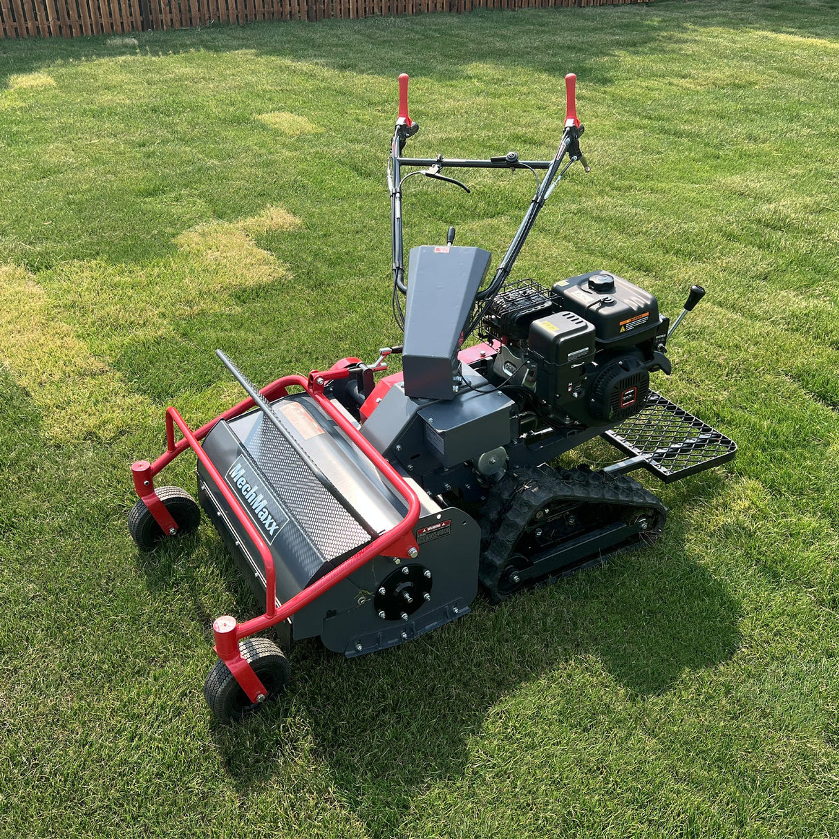 MechMaxx 27" Walk-Behind Flail Mower, 10HP 302cc, Tracked, SFM27T