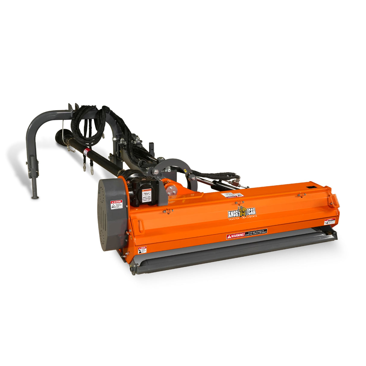 MechMaxx 72" Heavy Duty Offset Ditch Bank Flail Mower, CMR Gearbox, 90° Tilt