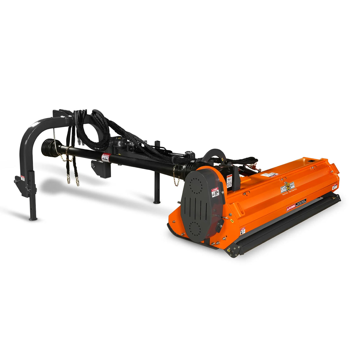 MechMaxx 72" Heavy Duty Offset Ditch Bank Flail Mower, CMR Gearbox, 90° Tilt