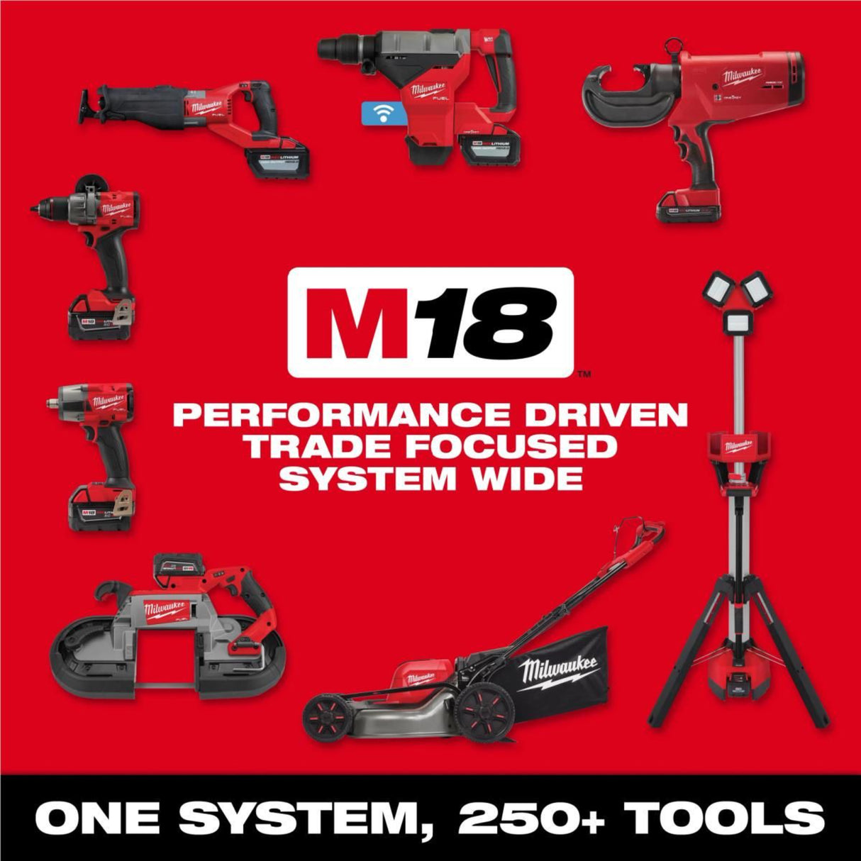 Milwaukee M18 FUEL 1inch D-Handle Ext Anvil High Torque Impact Wrench with ONE-KEY Kit