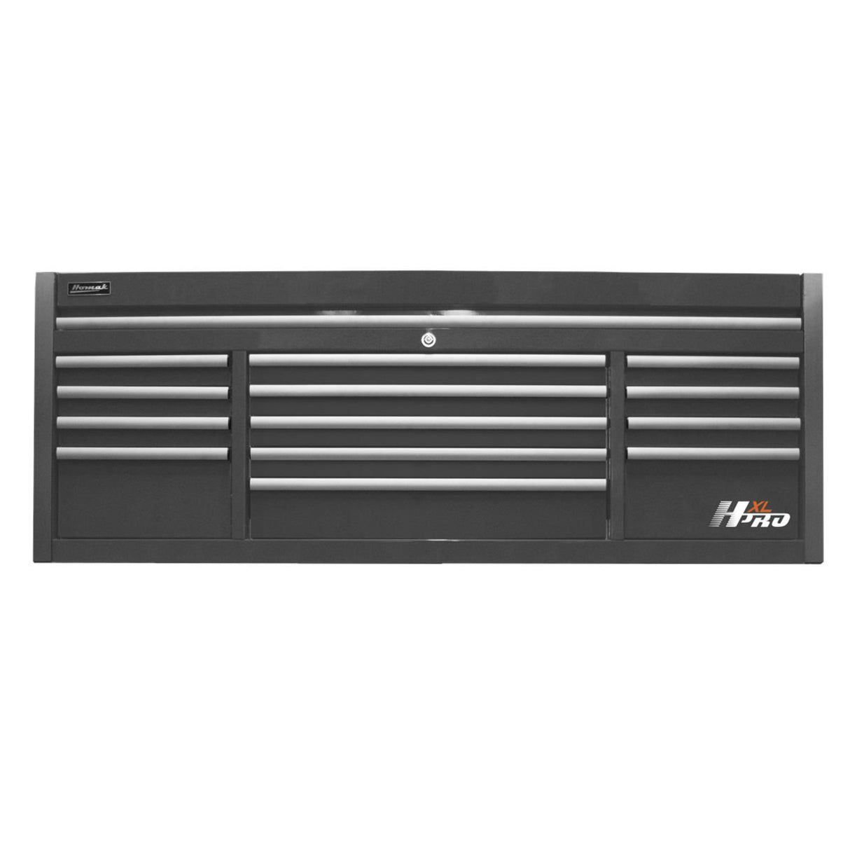 Homak HXL Pro 72" Top Chest — 13 Drawer, Black