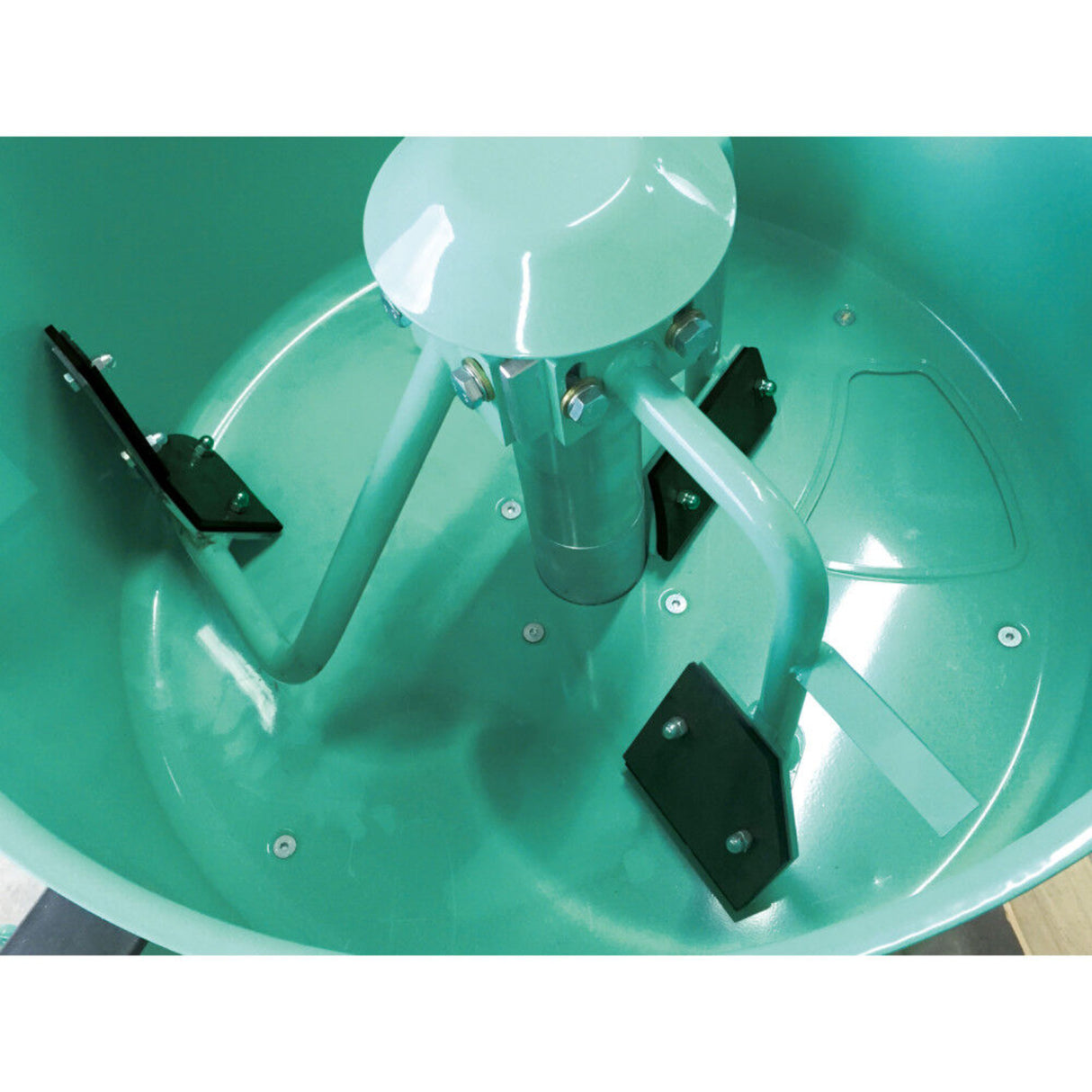 IMER Mix 120 Plus 120V 4 Cu-Ft Portable Vertical Shaft Paddle Mixer with Open Grate