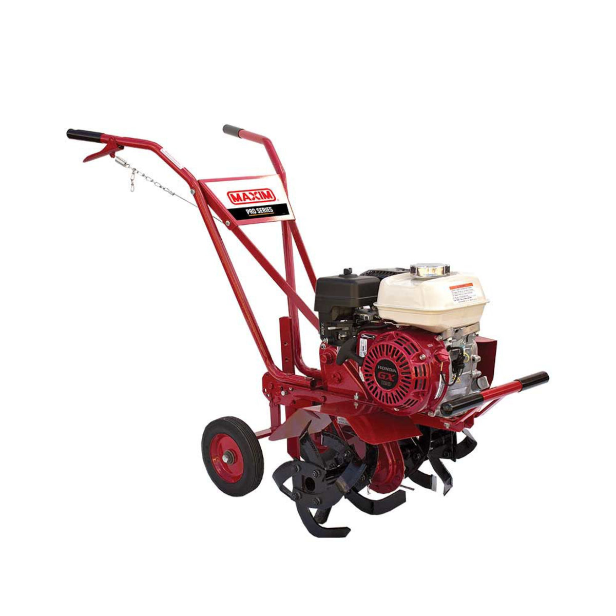 Maxim Compact Commercial Tiller, Honda GX120, Bolt-On Replaceable Tine Blades