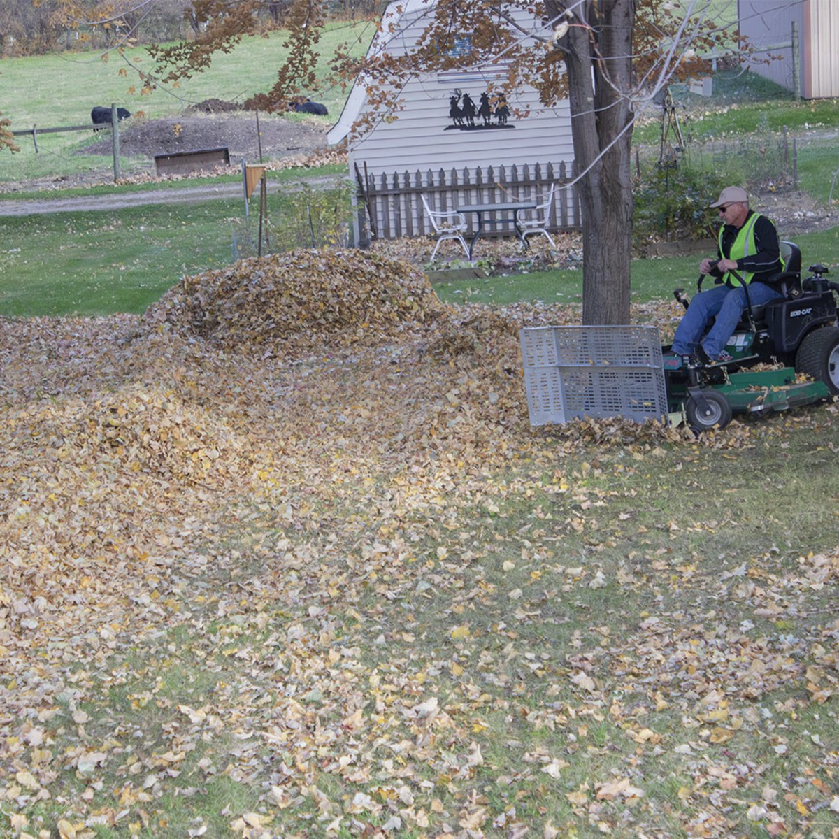 JRCO 55" Leaf Blade Plow — Front-Mount Mower Attachment