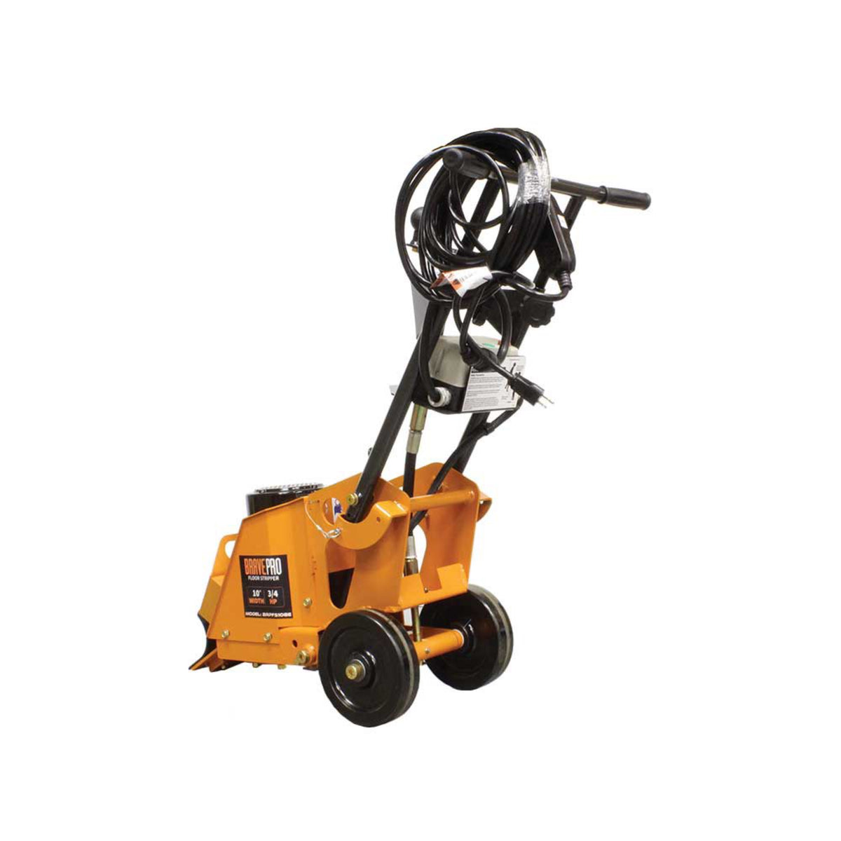 BravePro Heavy-Duty Electric Floor Stripper — 10 in. Max Blade Width