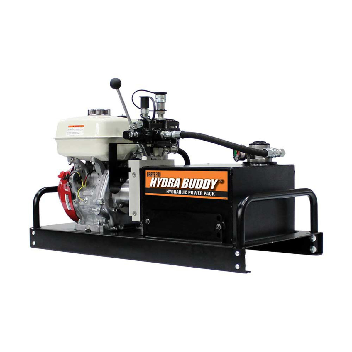 BravePro Hydra Buddy Hydraulic Power Pack — 2,000 PSI, 5.5 GPM, Honda GX270 Recoil Start