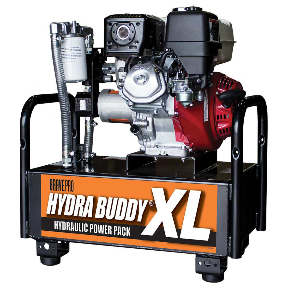 BravePro Hydra Buddy Hydraulic Power Pack — 1,500 PSI, 7 GPM, Honda GX270 Recoil Start