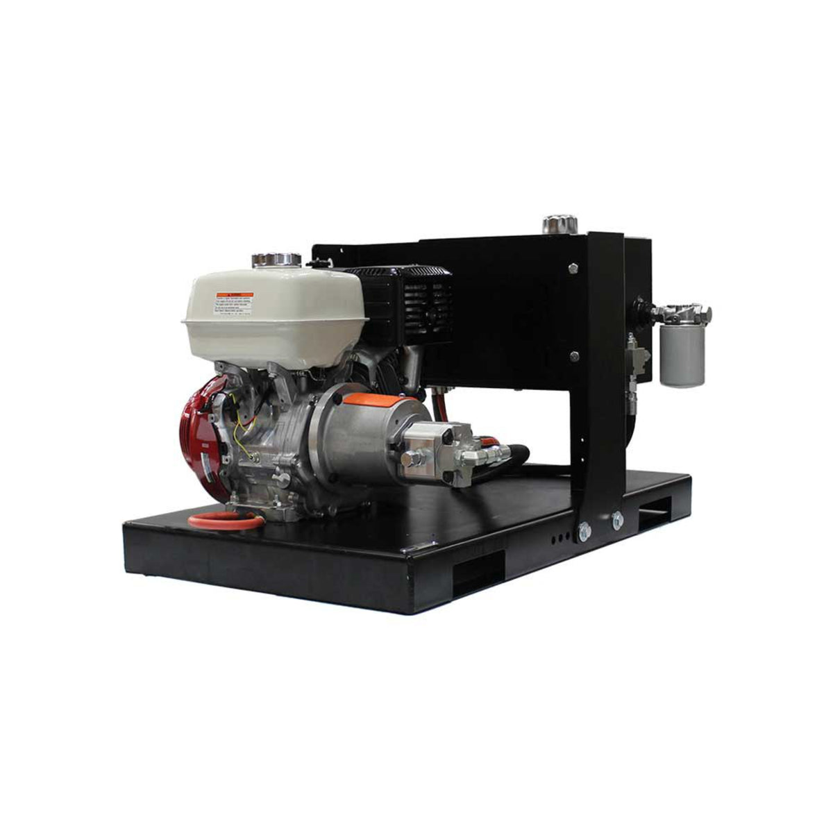 BravePro Skid Mount Hydraulic Power Pack — 2,000 PSI, 7 GPM, Honda GX390 Recoil Start