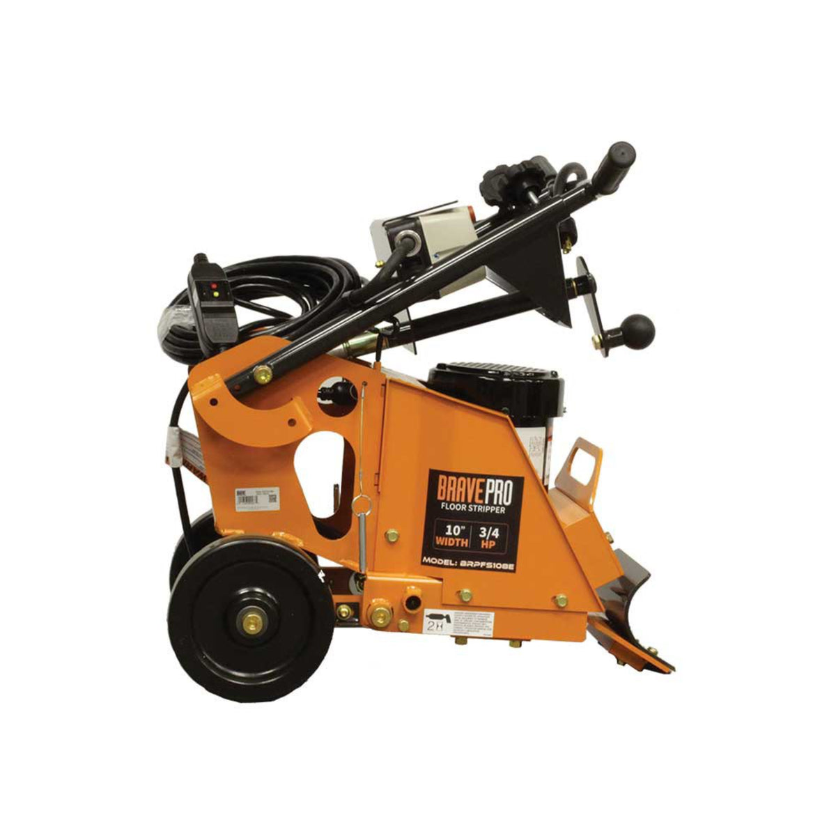BravePro Heavy-Duty Electric Floor Stripper — 10 in. Max Blade Width