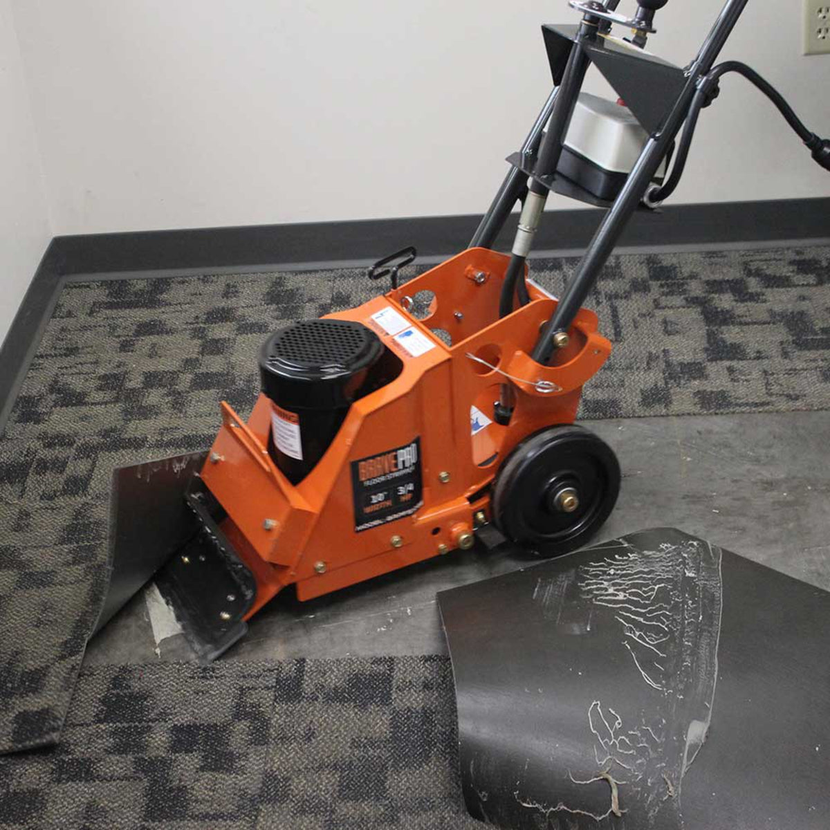 BravePro Heavy-Duty Electric Floor Stripper — 10 in. Max Blade Width