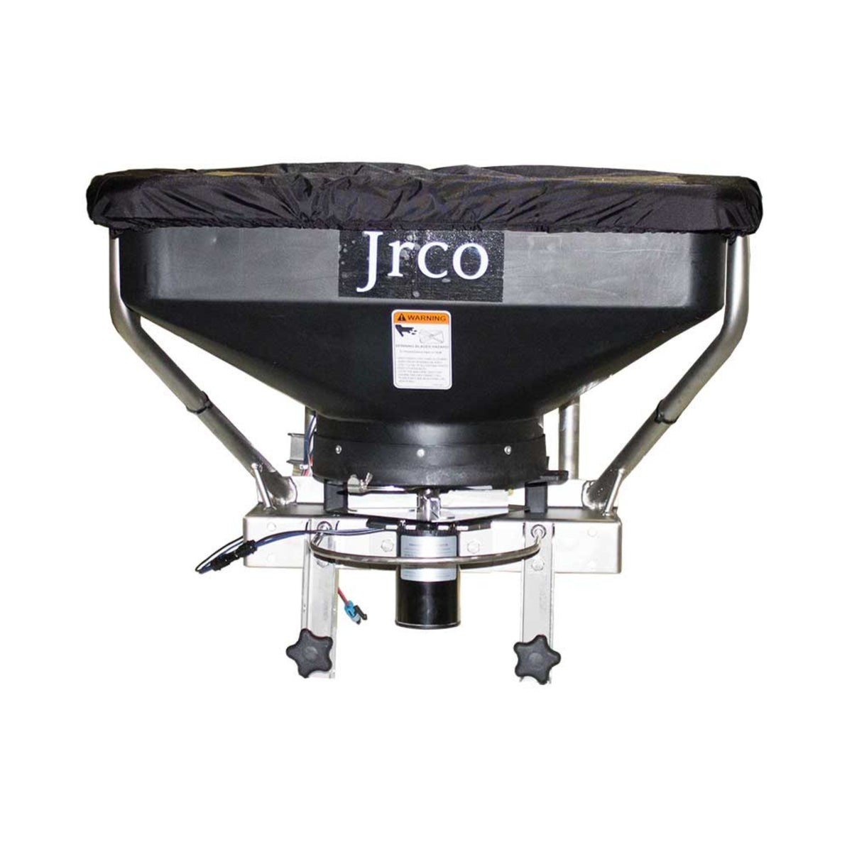 JRCO Broadcast Spreader — Front-Mount, Foot Control, Brushless Motor