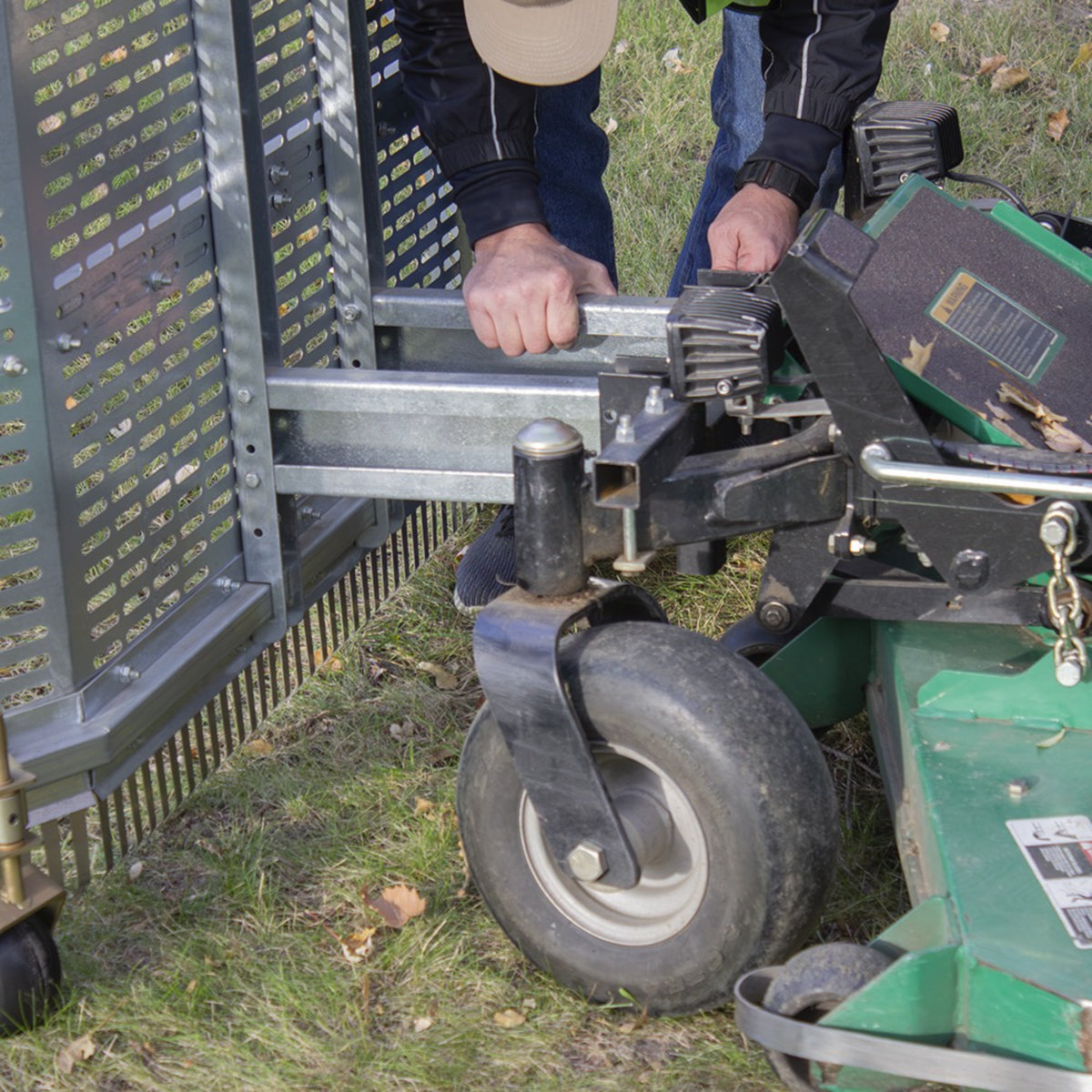 JRCO 55" Leaf Blade Plow — Front-Mount Mower Attachment