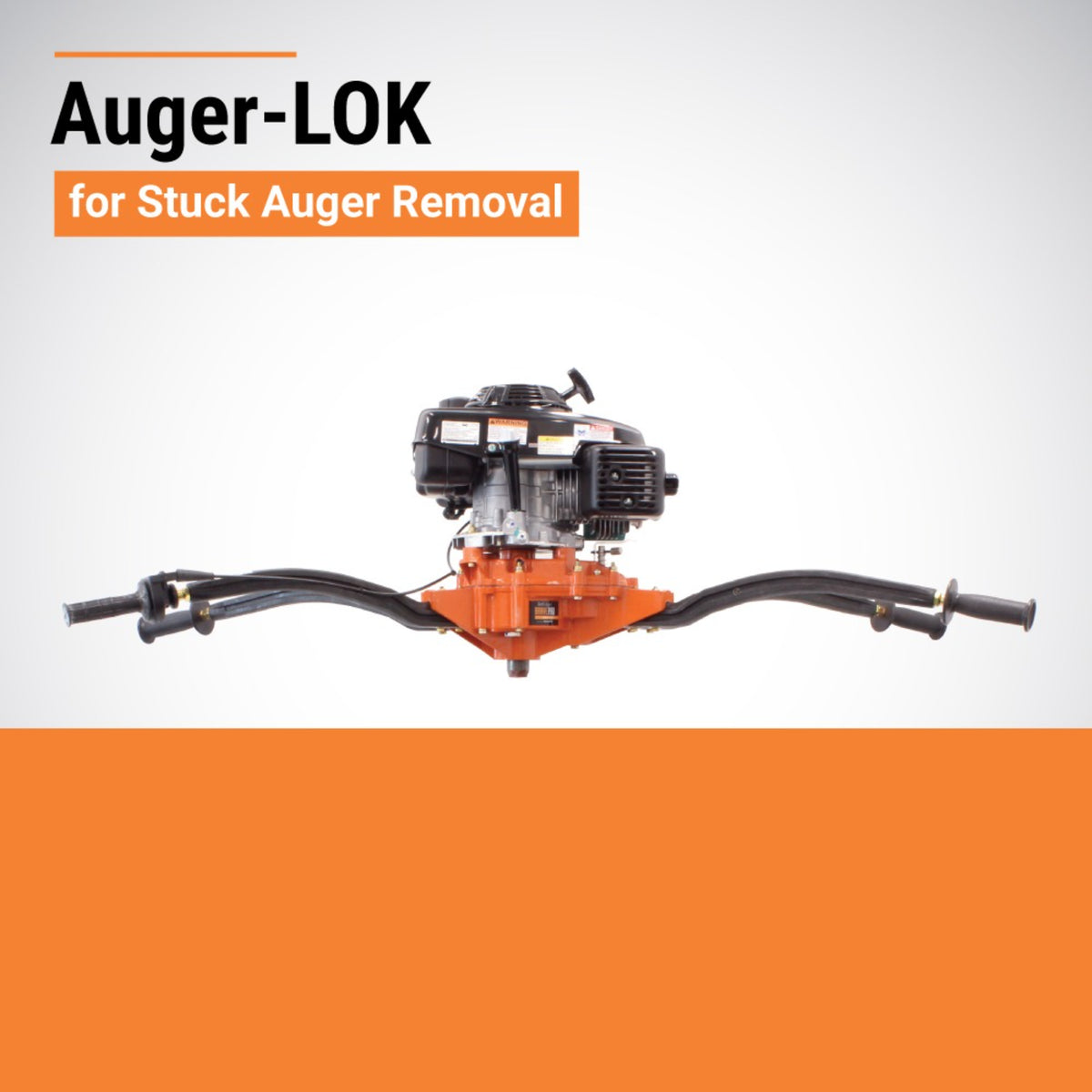 BravePro Two-Man Earth Auger — 7/8 in. Square Drive, Honda GXV160