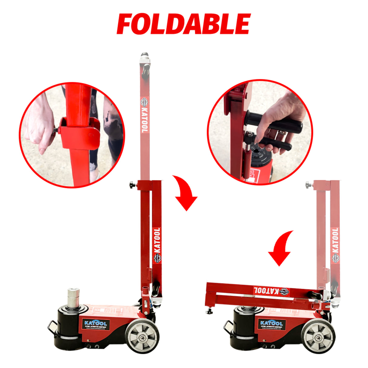Katool KT-J80T 80 Ton Pneumatic Jack