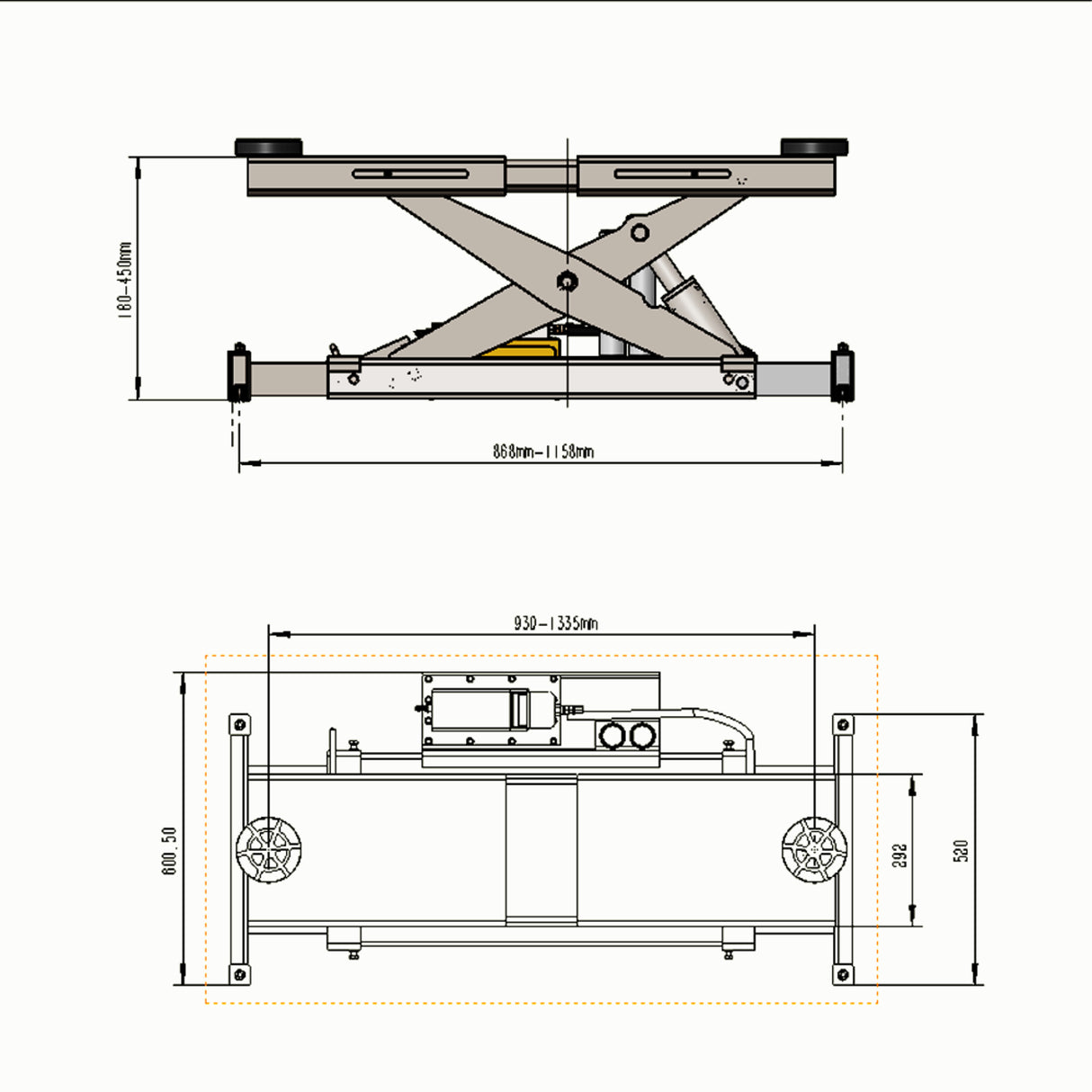 Katool KT-RJ70 7000 lbs Rolling Jack