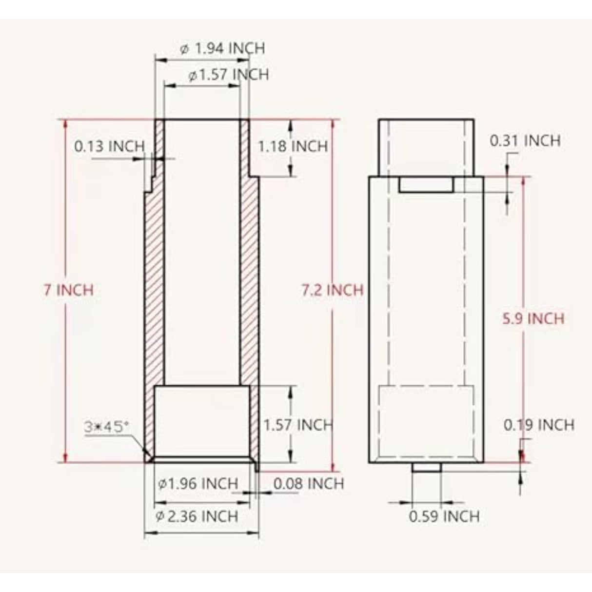 Katool KT-MP4 6" Two Post Lift Truck Extensions