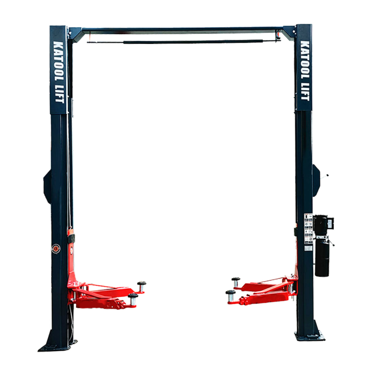Katool KT-AS110D 11000 lbs Single Point Lock Release Two Post Asymmetrical Arm Car Lift