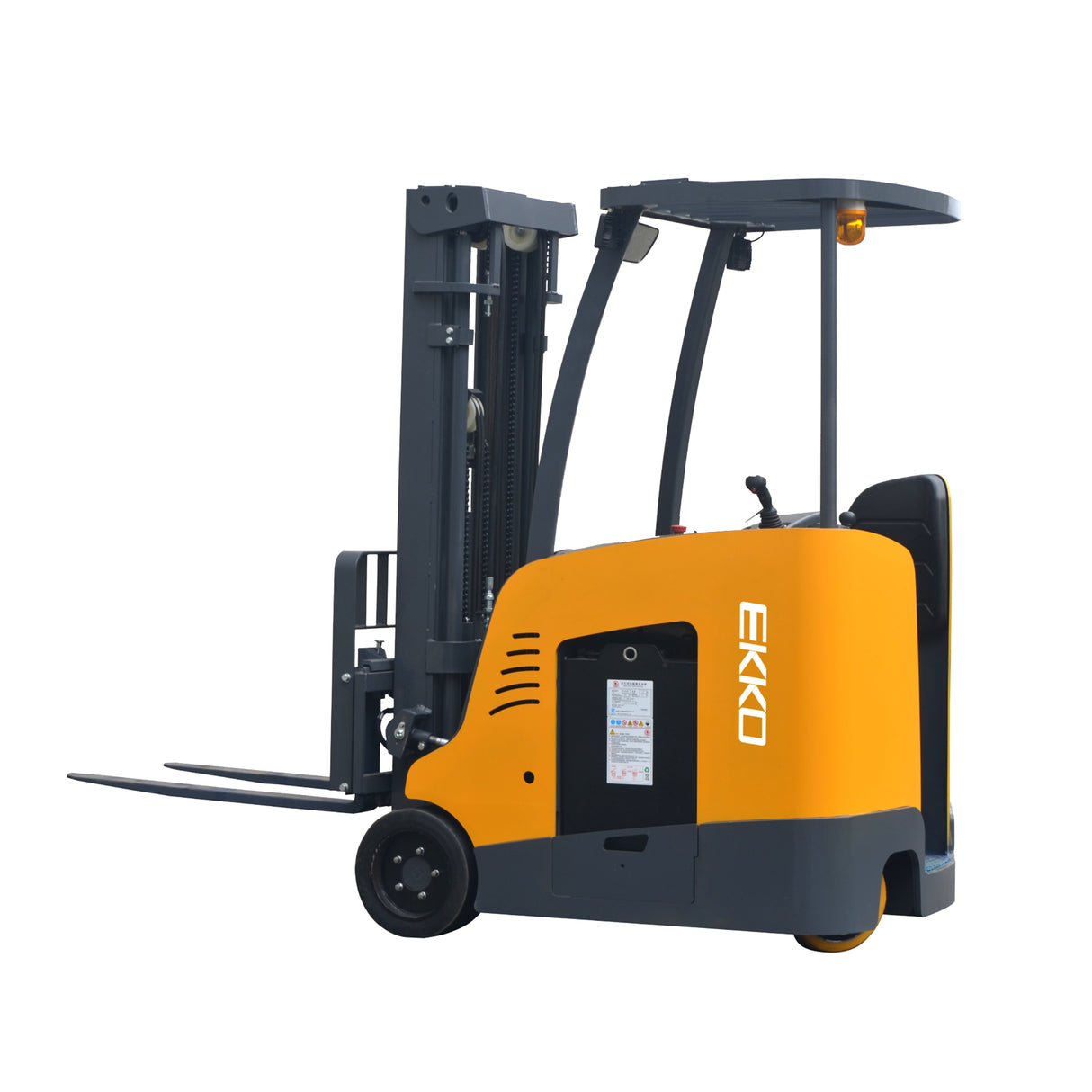 EKKO EK18RF 4000 lbs 216" Lift Height 48V Stand-up Rider Forklift