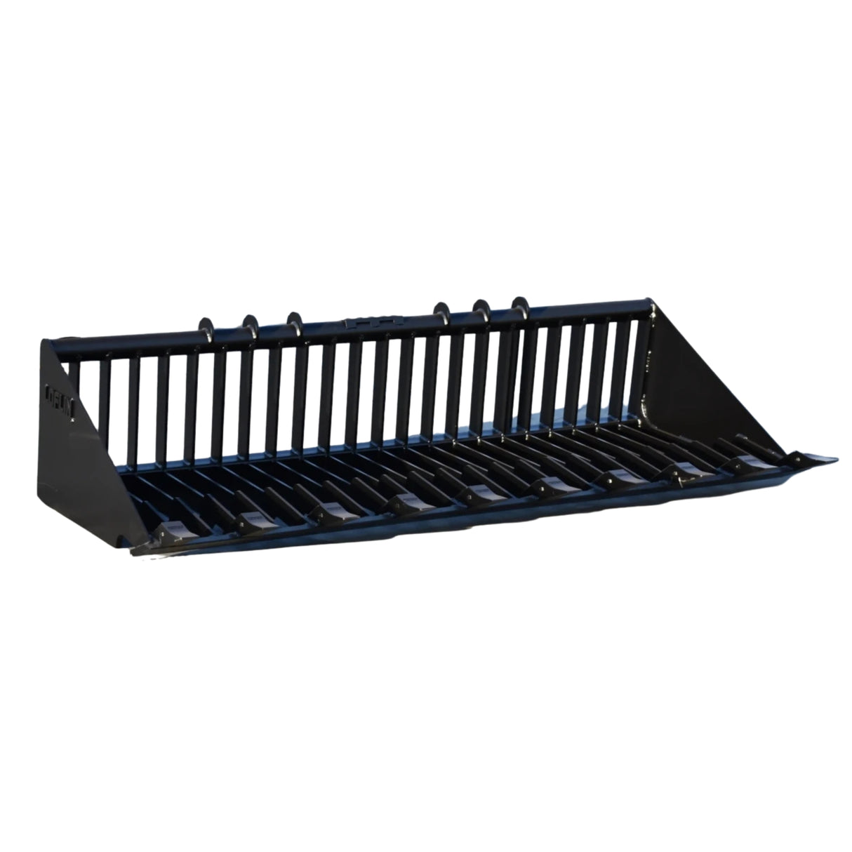 Loflin Fabrication Old Style Skid Steer Rock Bucket with Teeth