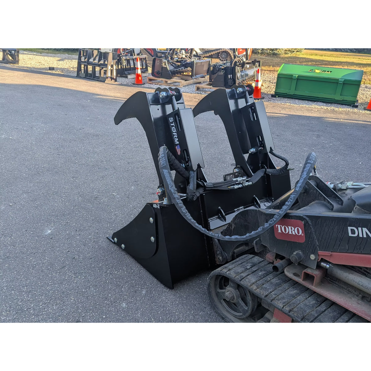 Glacier Attachments Storm 72" HD Grapple Bucket