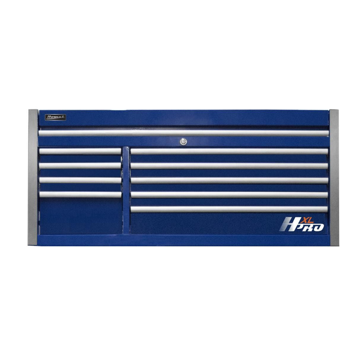 Homak 60" HXL 9-Drawer Top Chest — 30" Deep, 265 lb Slides, Powered Top Till