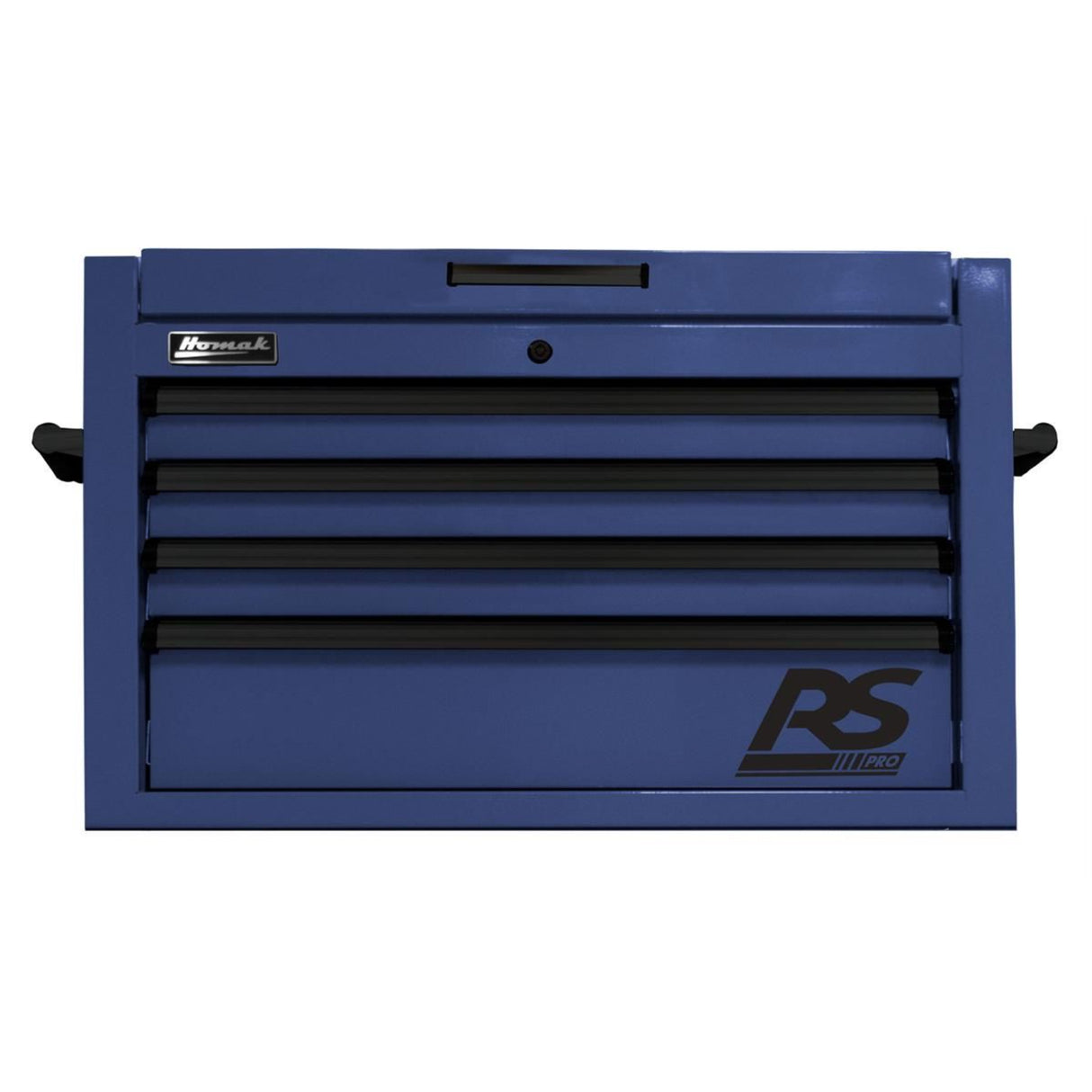 Homak 36" RS Pro 4-Drawer Top Chest — 24" Depth, 100 lb Slides, 3-Outlet Top Till