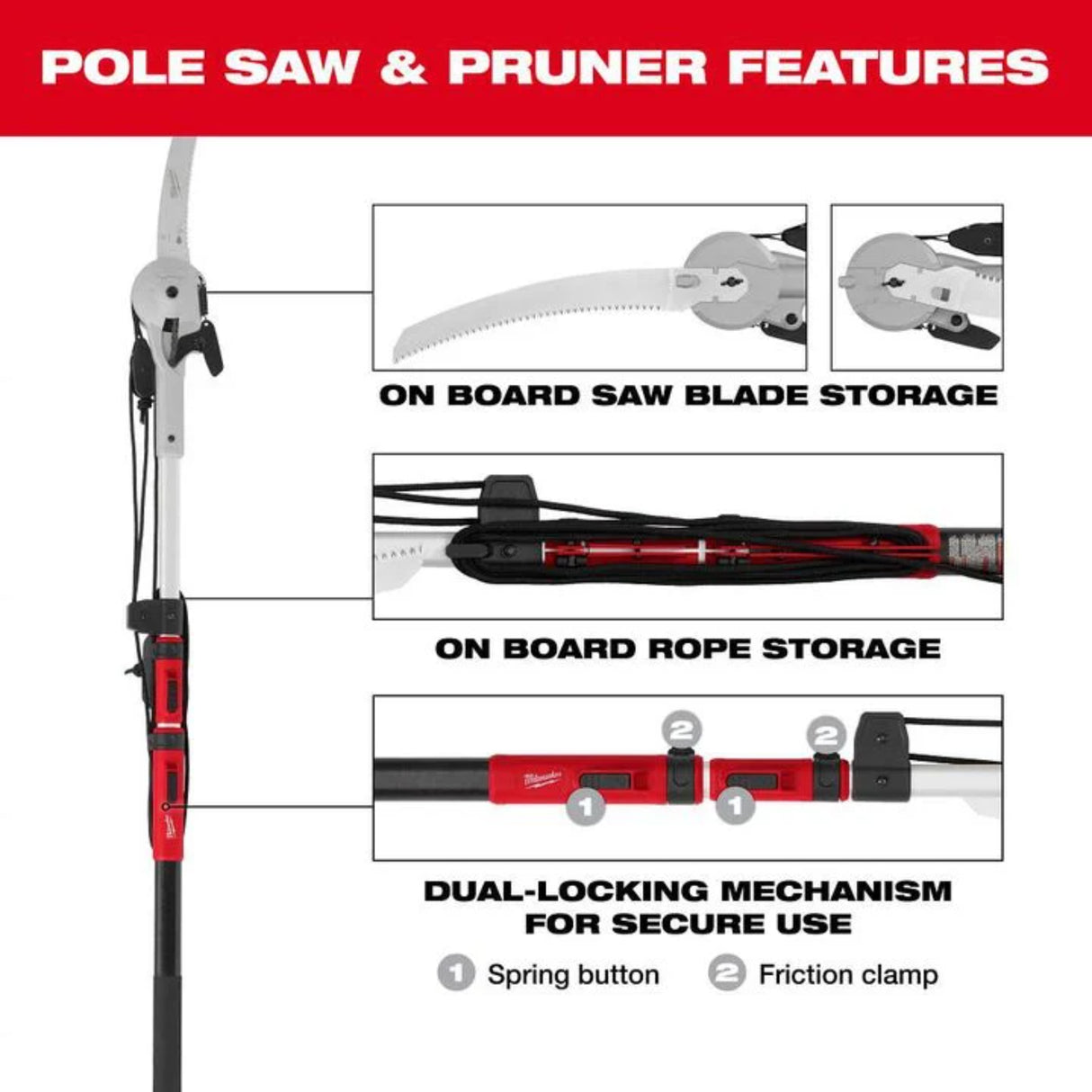 Milwaukee 16 Ft. Pole Saw & Pruner