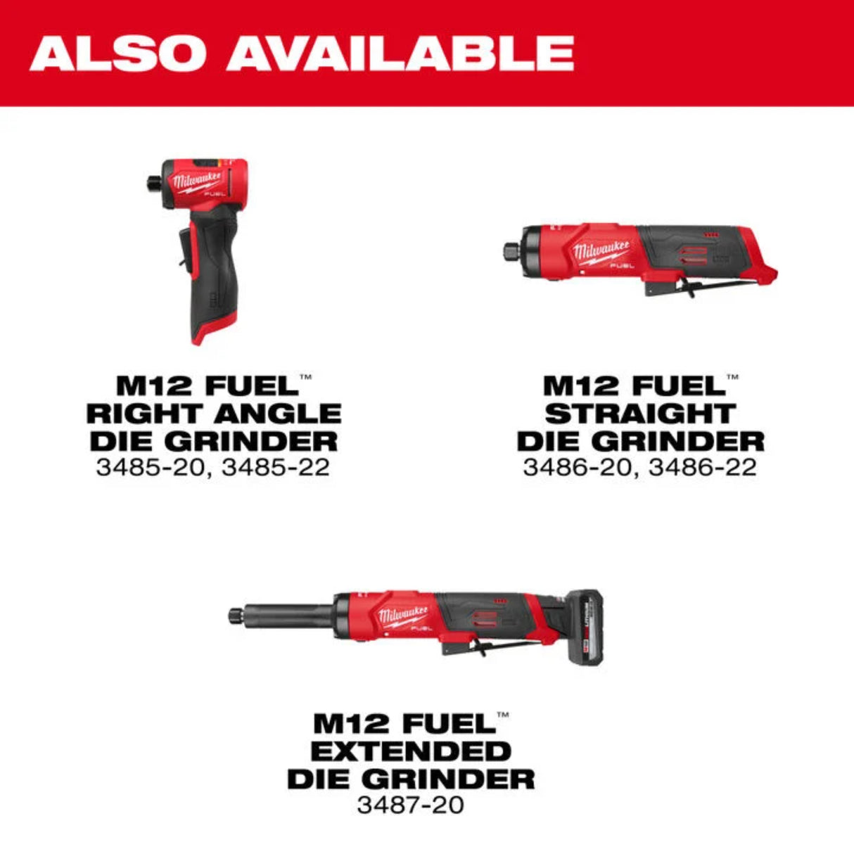 Milwaukee M12 FUEL 1/4 Inch Right Angle Die Grinder Kit