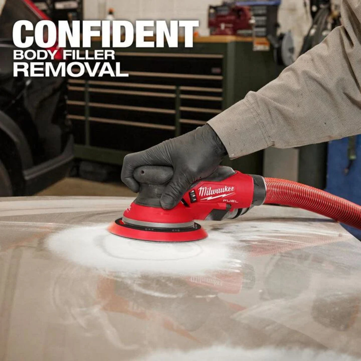 Milwaukee M12 FUEL 6 Inch Random Orbital Sander, 3/16 Inch (Bare Tool)