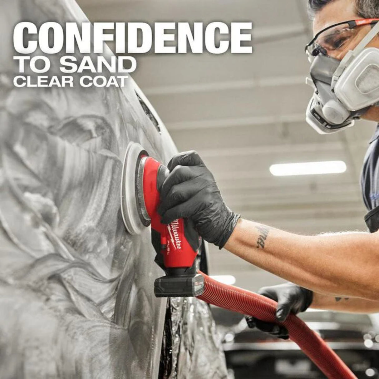 Milwaukee M12 FUEL 6 Inch Random Orbital Sander Kit, 3/32 Inch