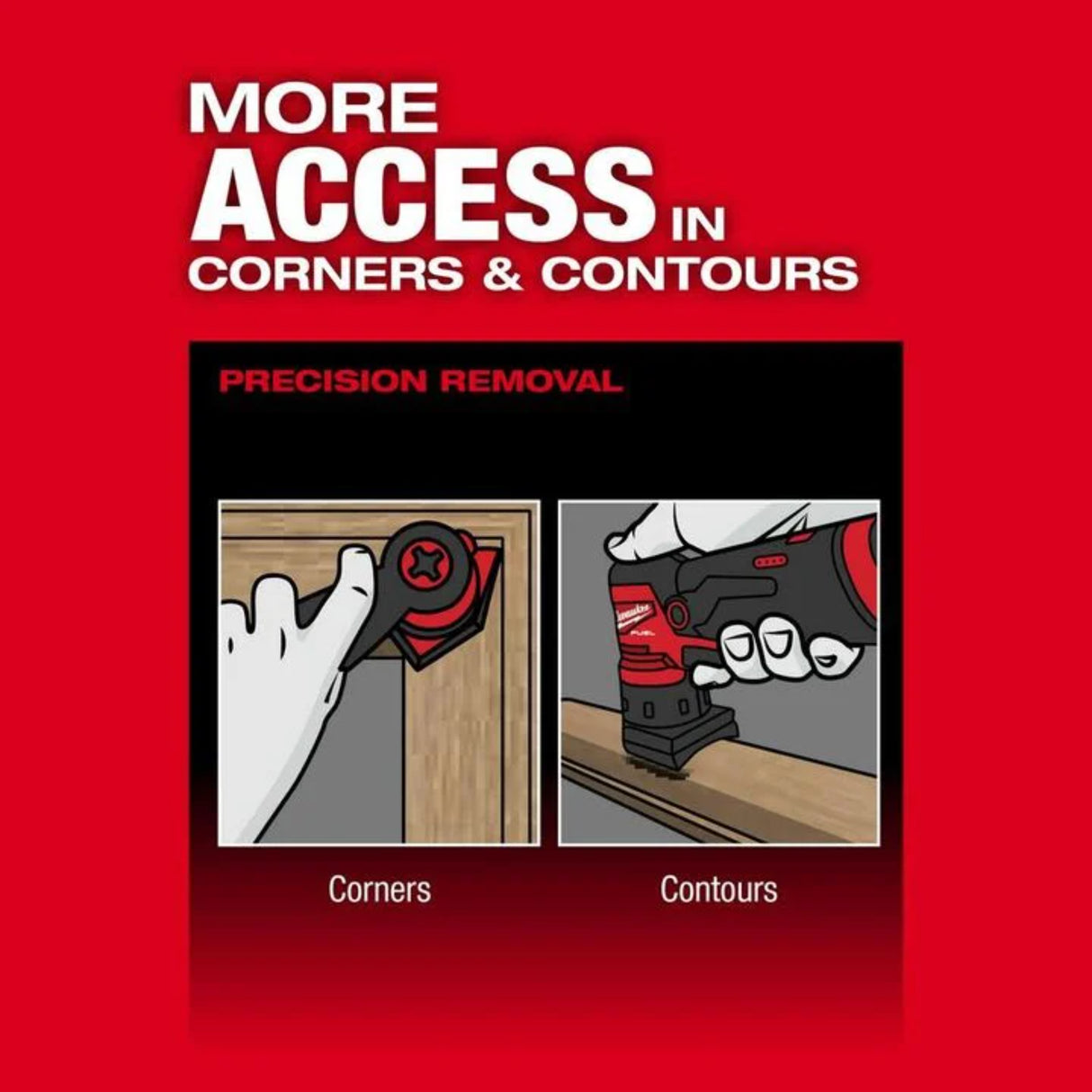 Milwaukee M12 FUEL Orbital Detail Sander (Bare Tool)