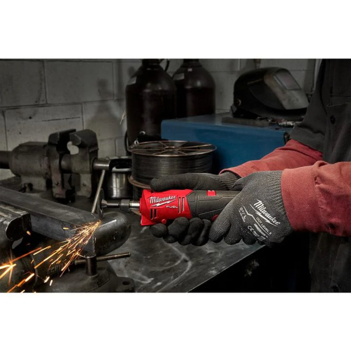 Milwaukee M12 FUEL Straight Die Grinder 2 Battery Kit