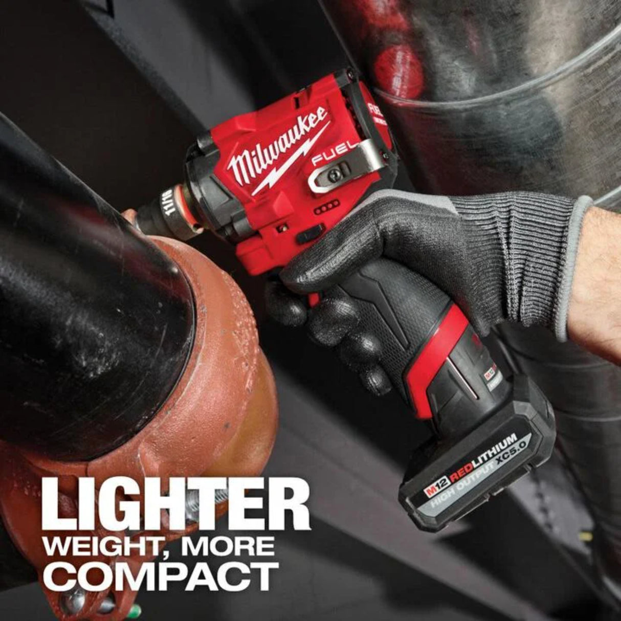 Milwaukee M12 FUEL Stubby 1/2 Inch Impact Wrench with Pin Detent (Bare Tool)