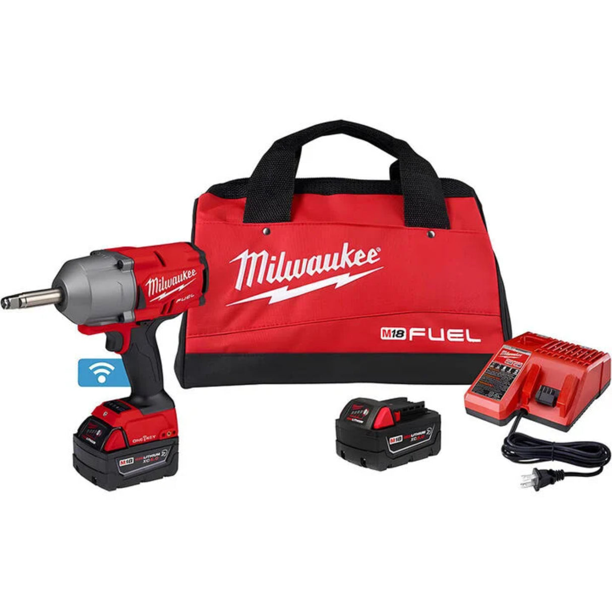 Milwaukee M18 FUEL 1/2 Inch Ext Anvil Controlled Torque Impact Wrench with ONE-KEY Kit