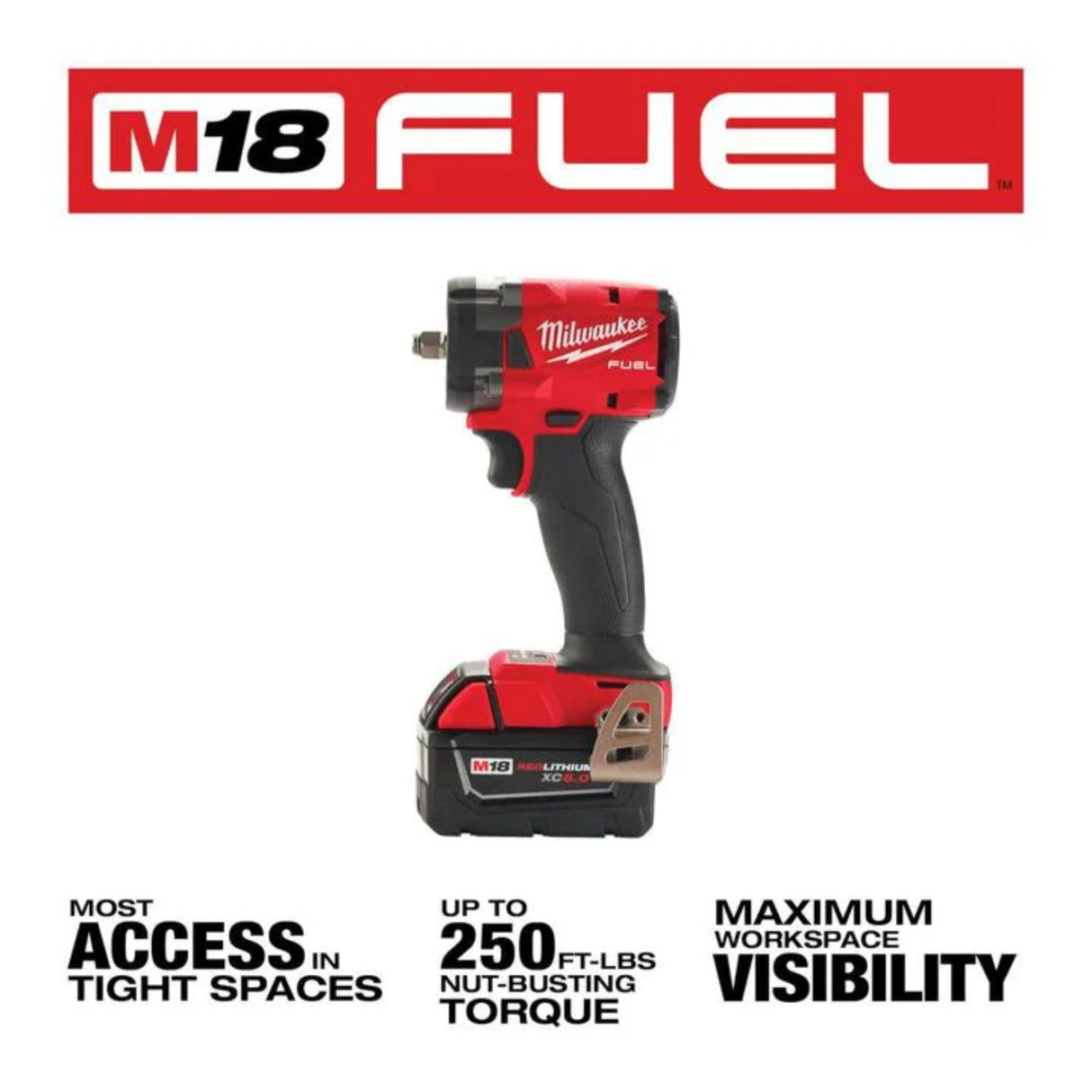 Milwaukee M18 FUEL 3/8inch Compact Impact Wrench with Friction Ring Kit