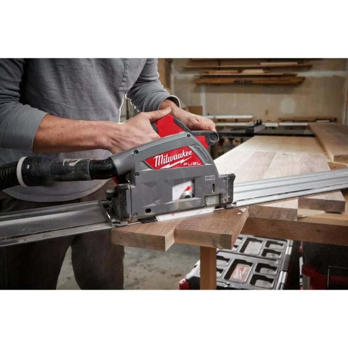 Milwaukee M18 FUEL 6 1/2 Inch Plunge Track Saw (Bare Tool)