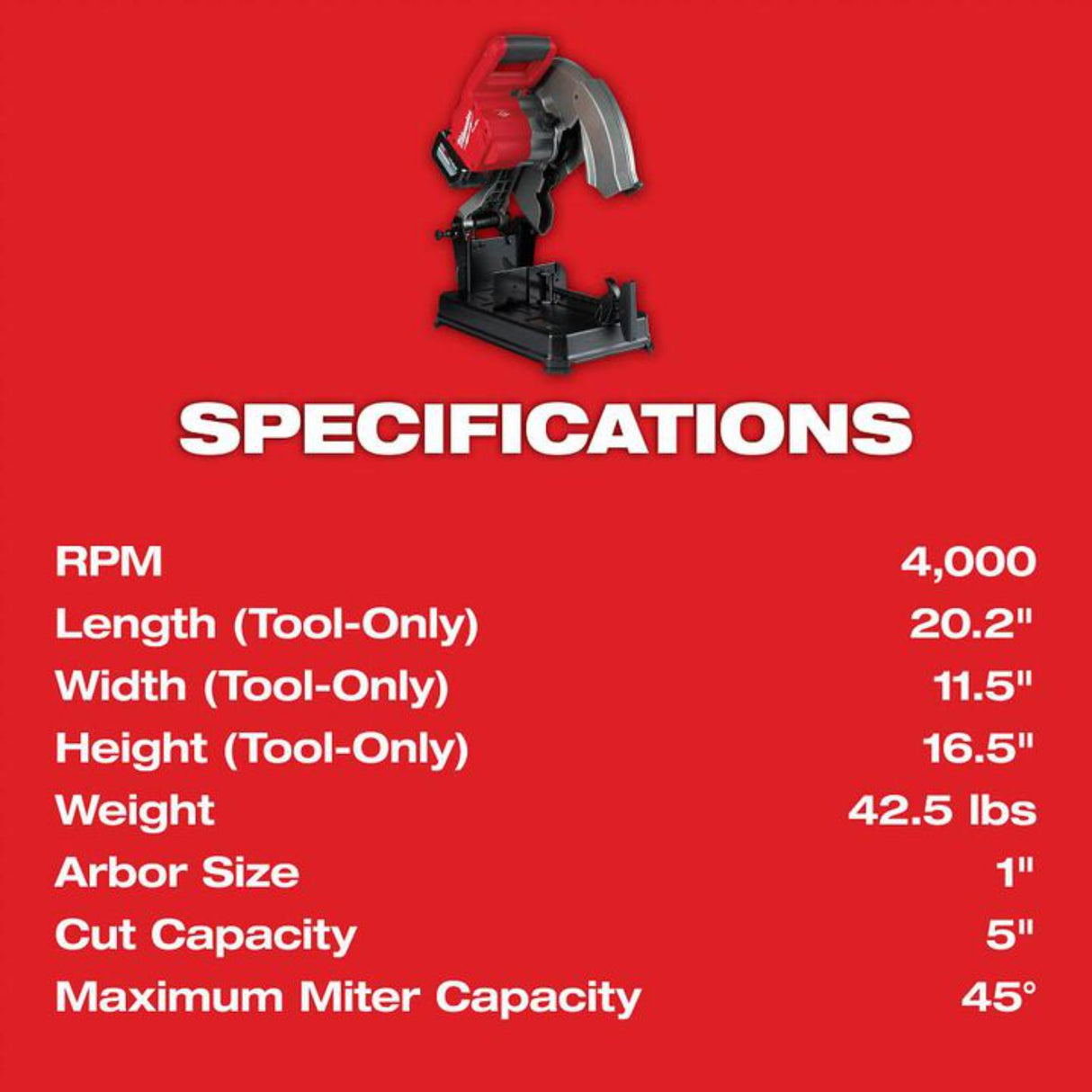 Milwaukee M18 FUEL Abrasive Chop Saw Kit 14inch