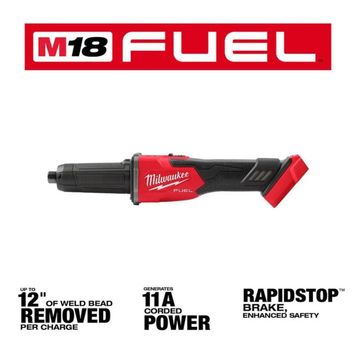 Milwaukee M18 FUEL Braking Die Grinder Slide Switch (Bare Tool)