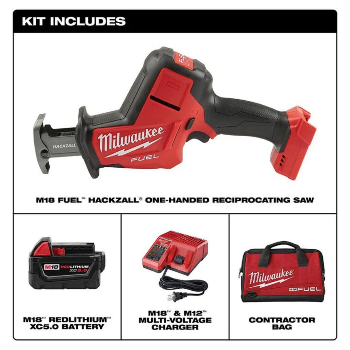 Milwaukee M18 FUEL HACKZALL Reciprocating Saw Kit
