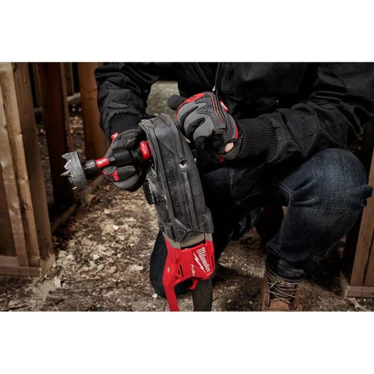 Milwaukee M18 FUEL Super Hawg Right Angle Drill with QUIK-LOK (Bare Tool)
